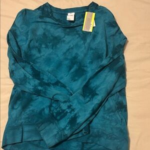 All in Motion Teal Tie-Dye Sweatshirt